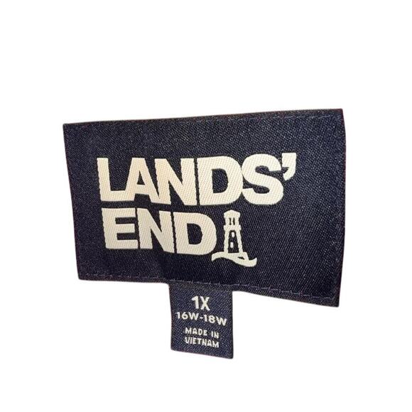 Lands End Sz 1X Vest Red Puffer Plaid Women's - Picture 2 of 5